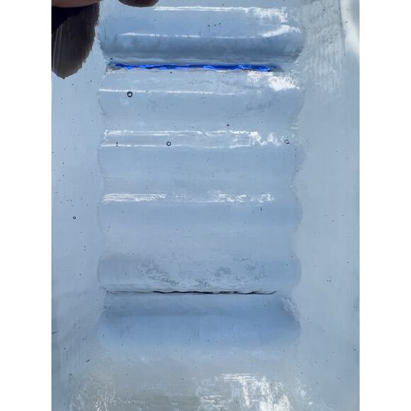 Fire and Light Recycled Glass Soap Dish Trinket Dish Cobalt Blue - Picture 11 of 11